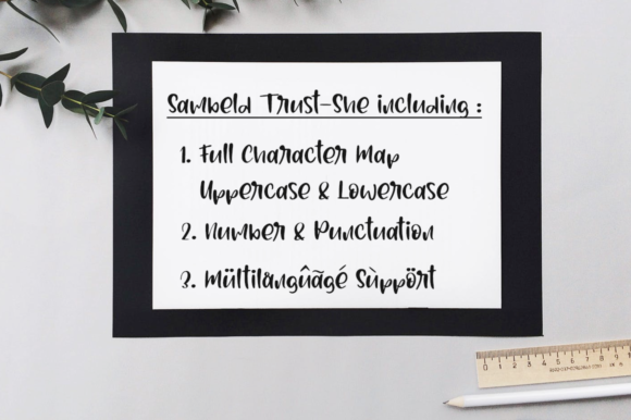 Sambeld Trust She Font font preview - 5