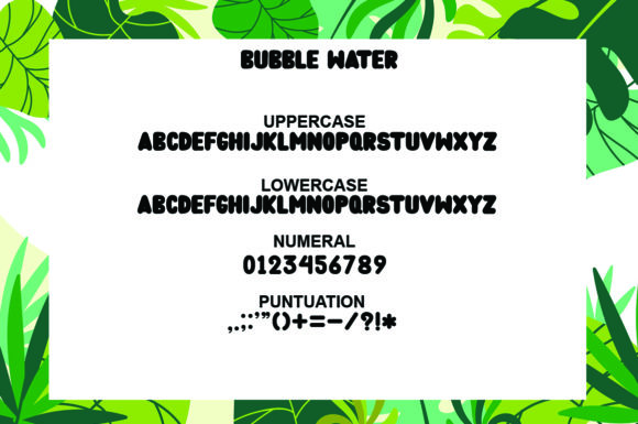 Bubble Water Font - Preview 1