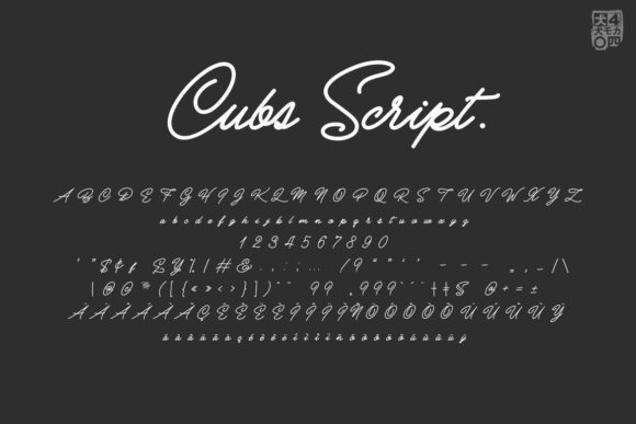 Cubs Script Font - Preview 4