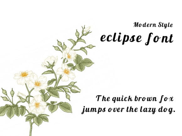Eclipse Font - Preview 1