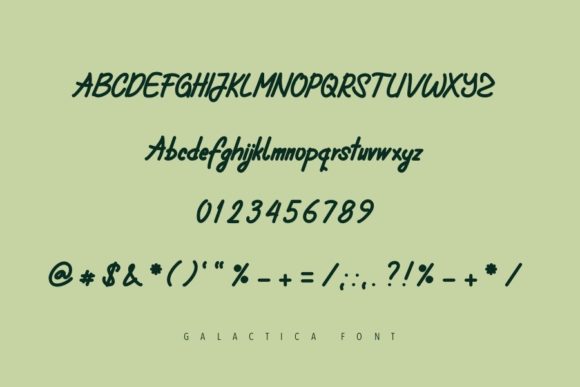 Galactica Font - Preview 4