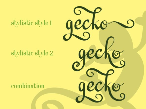 Geckotail Font - Preview 3