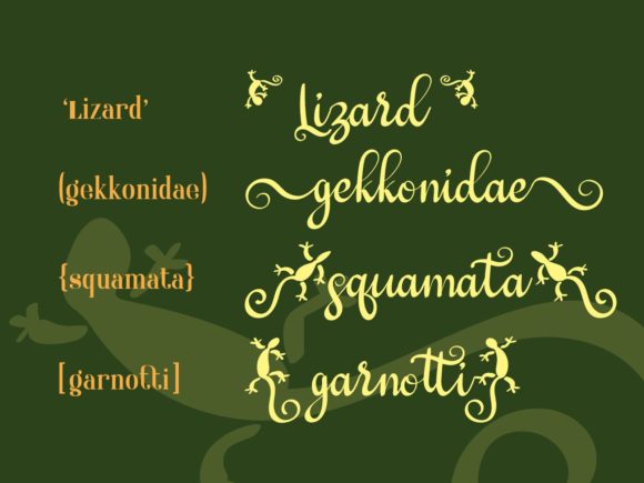 Geckotail Font - Preview 4