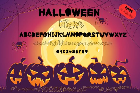 Halloween Night Font - Preview 4