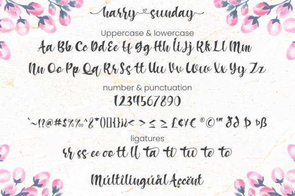Harry Sunday Font - Preview 6