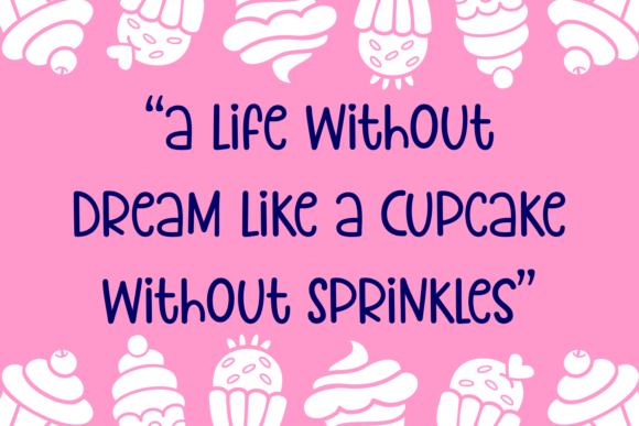Homies Cupcake Font PNG with transparent background - Preview 3