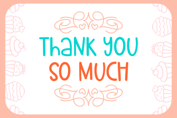Homies Cupcake Font PNG with transparent background - Preview 6