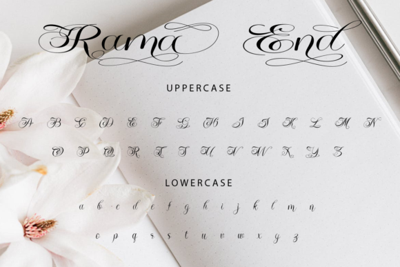 Rama End Font font preview - 5