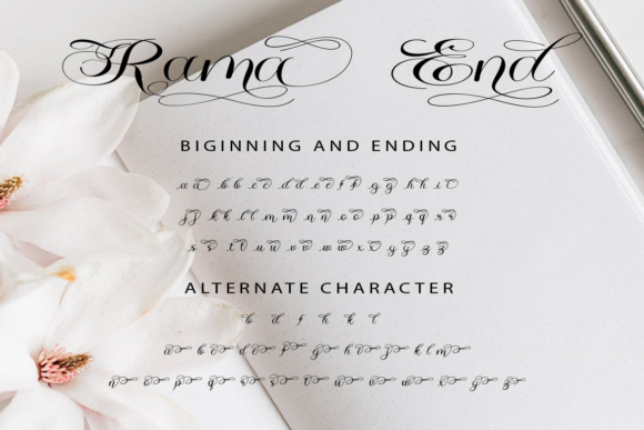 Rama End Font font preview - 6