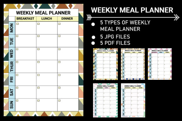 Weekly Meal Planner Template
