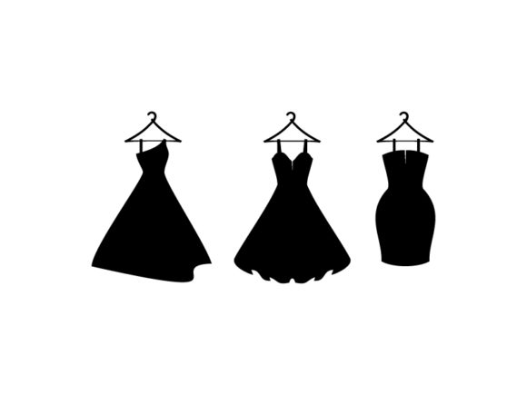 The Icon Dresses,little Black Dress Graphic by ekimova_lisa  Creative  Fabrica