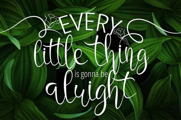Jasmine Rose Font PNG with transparent background - Preview 2