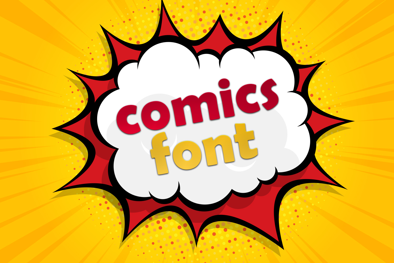 Comics Font by OWPictures · Creative Fabrica font preview