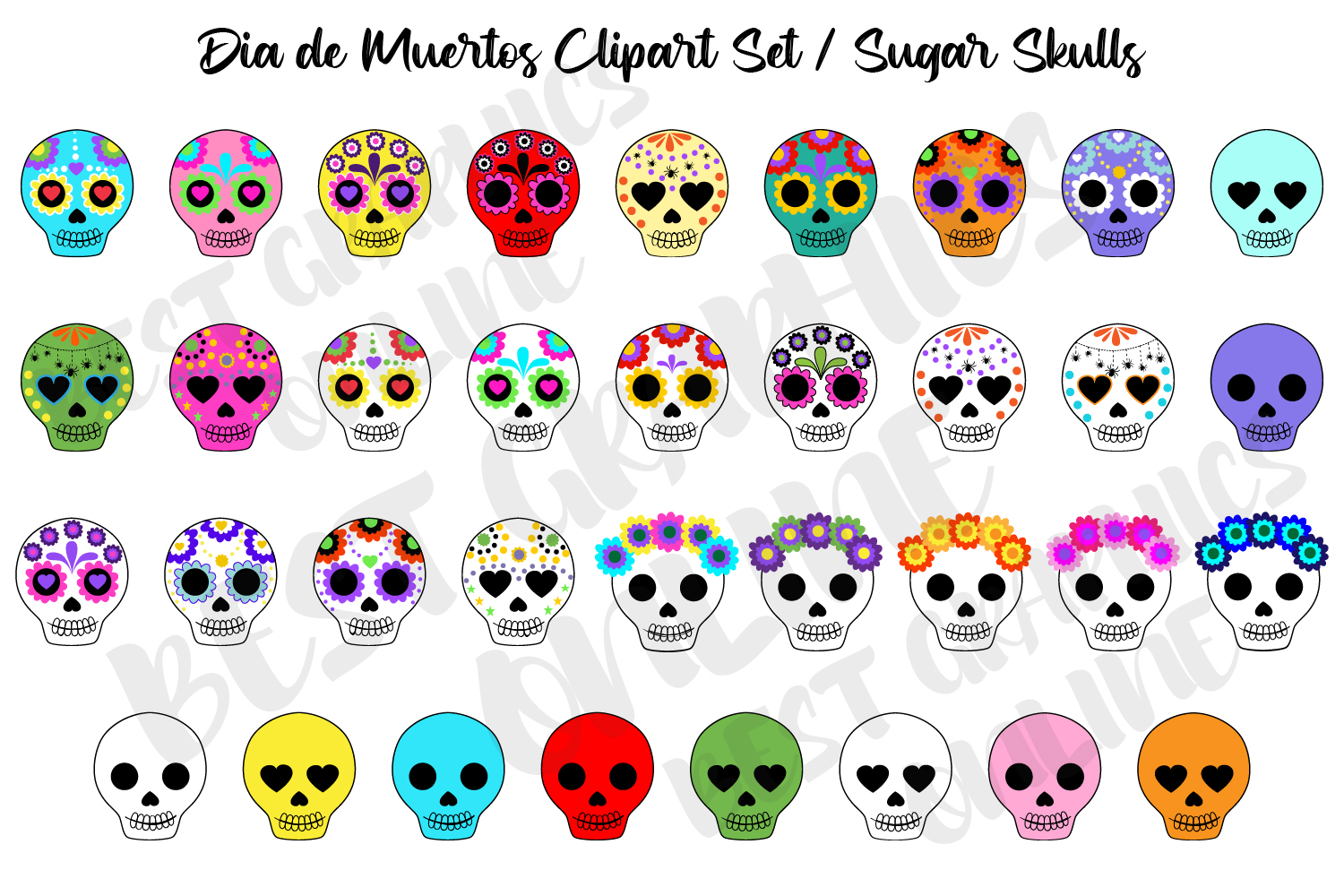 Day of the Dead Dia De Muertos Halloween Graphic by bestgraphicsonline ...