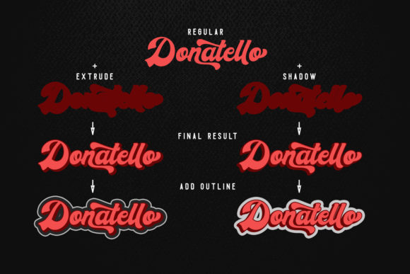 Donatello Font - Preview 1