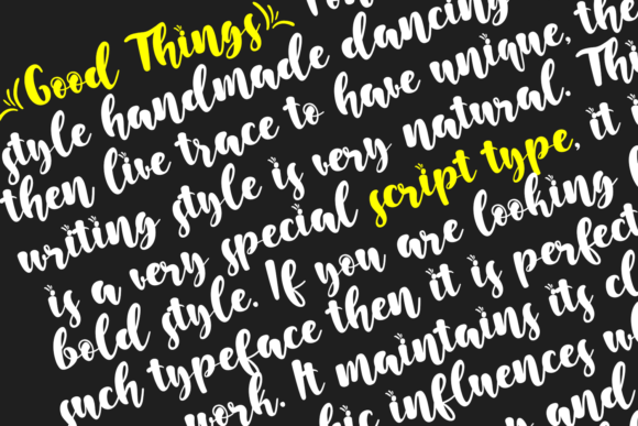 Good Things Font - Preview 3