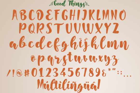 Good Things Font - Preview 4