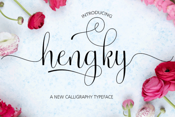 Hengky Font PNG with transparent background - Preview 1