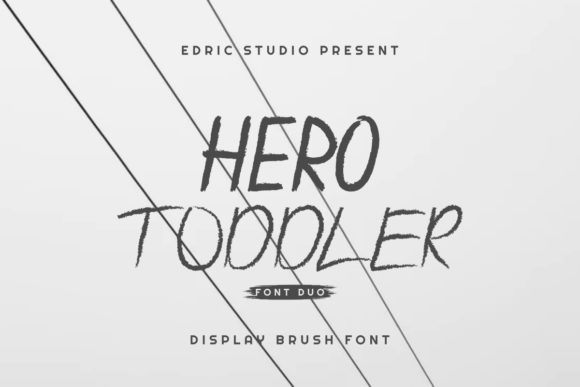 Hero Toddler Font PNG with transparent background - Preview 1