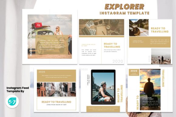 Instagram Feed Template - Traveller