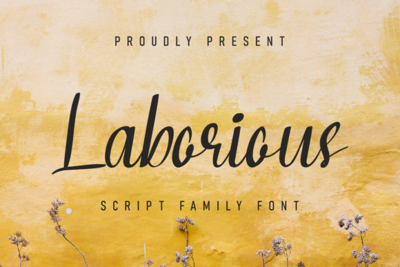Laborious Script & Handwritten Font By CalligraphyFonts