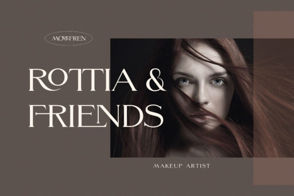 Morefren Font PNG with transparent background - Preview 1