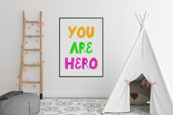 Nursery Font PNG with transparent background - Preview 1