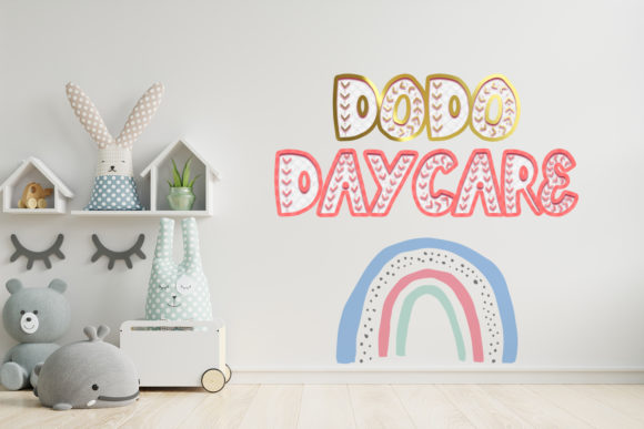 Nursery Font PNG with transparent background - Preview 2