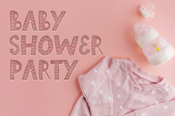 Nursery Font PNG with transparent background - Preview 3