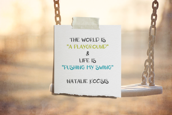 Playground Swing Font font preview - 1