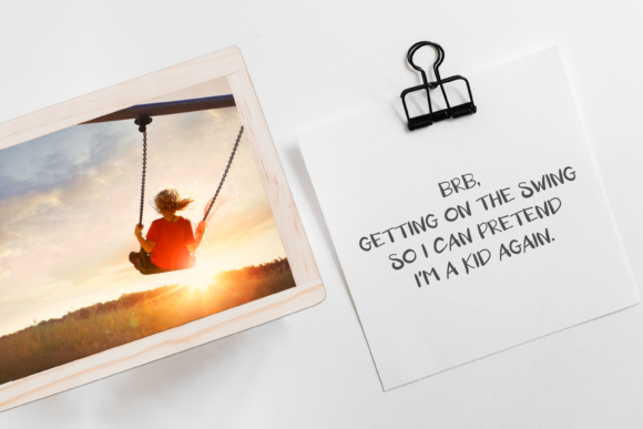 Playground Swing Font font preview - 3