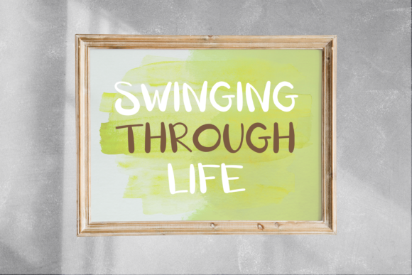 Playground Swing Font font preview - 4