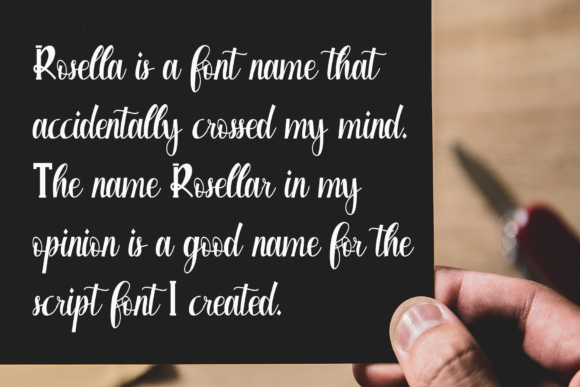 Rosellar Font PNG with transparent background - Preview 2
