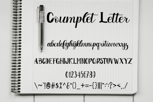 Rosellar Font PNG with transparent background - Preview 3