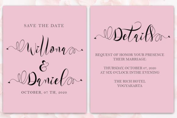 Rossaline Font PNG with transparent background - Preview 5