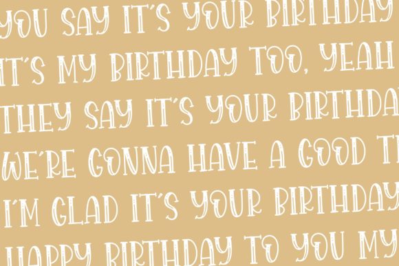 Royal Bean Font font preview - 4