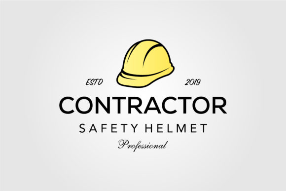 Contractor Safety Helmet Logo Design