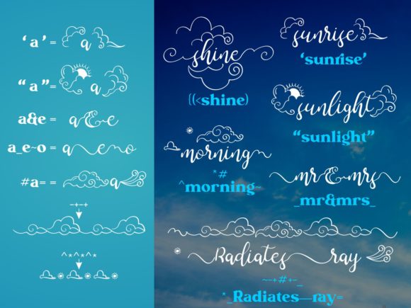 Arch Cloudy Font - Preview 5