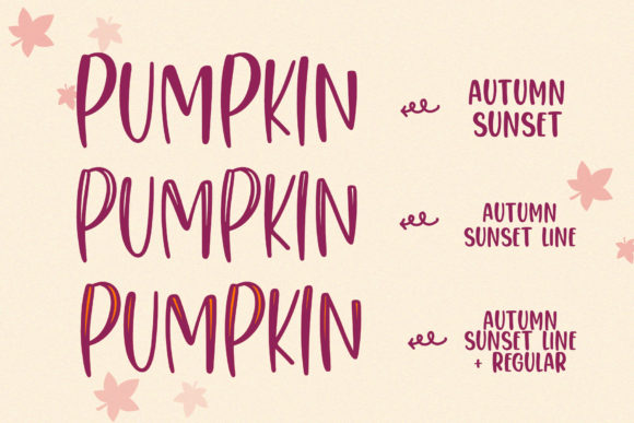 Autumn Sunset Font - Preview 1