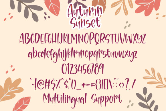Autumn Sunset Font - Preview 5