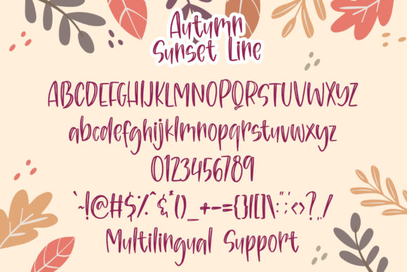 Autumn Sunset Font - Preview 6
