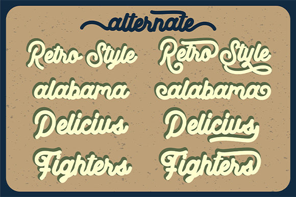 Big Brow Font PNG with transparent background - Preview 5
