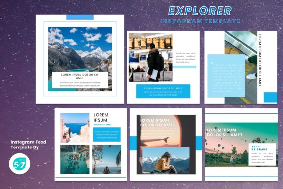 Instagram Feed Template - Trip Today