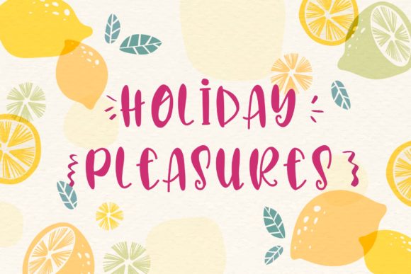 Lime Juice Font PNG with transparent background - Preview 3