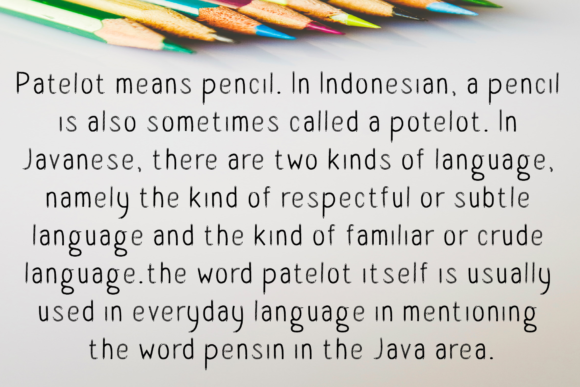 Patelot Font PNG with transparent background - Preview 3
