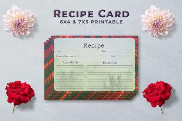 Artistic Recipe Card Template V1