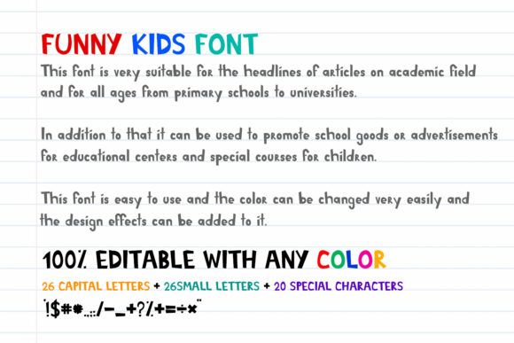 Funny Kids Font - Preview 3