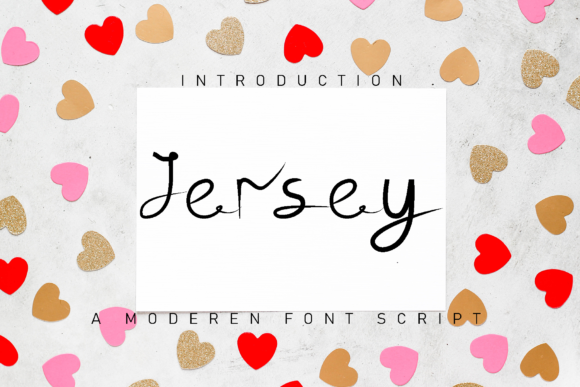 Jersey Script & Handwritten Font By GiaLetter