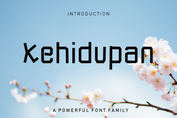 Kehidupan Display Font By GiaLetter
