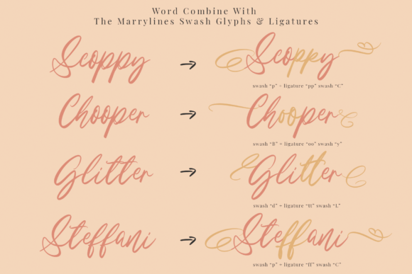 Marrylines Font PNG with transparent background - Preview 3